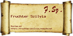 Fruchter Szilvia névjegykártya